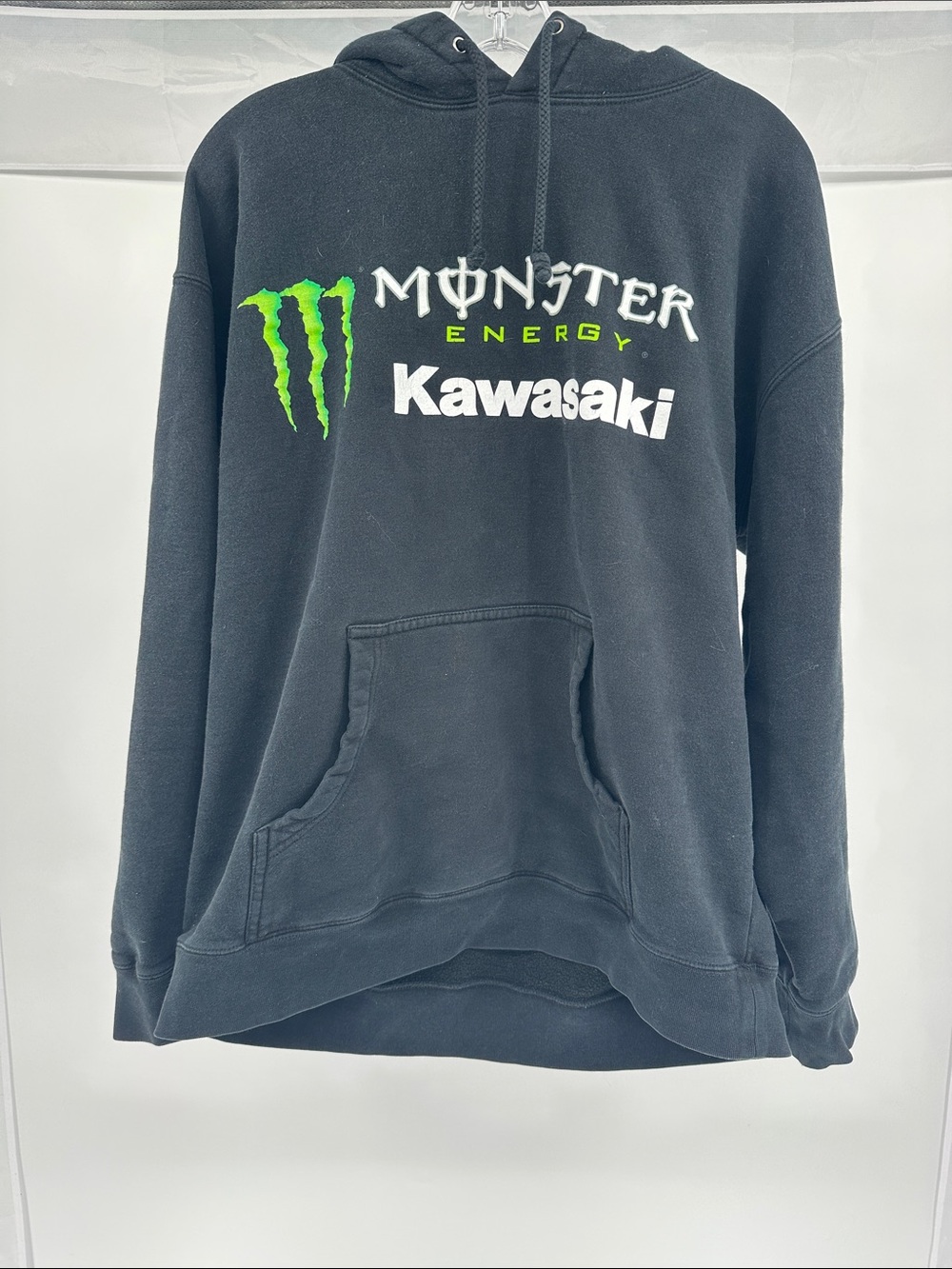 Monster Energy x Kawasaki Black Pullover Hoodie - Men's